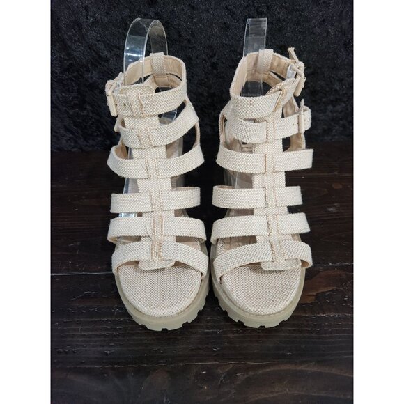 NEW Dirty Laundry Fun Stuff Gladiator Beige Casual Sandals/ Size 7M - Picture 5 of 8